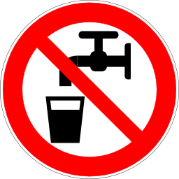 Download free red round pictogram prohibited drink water liquid icon